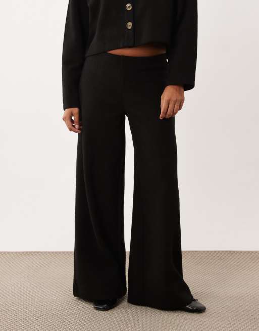 Miss Selfridge Petite super soft trouser co-ord in black, 2 of 5