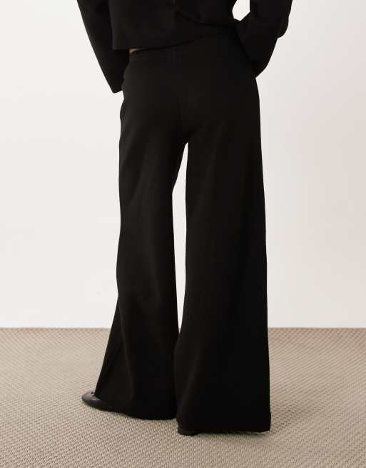 Miss Selfridge Petite super soft trouser co-ord in black, 5 of 5