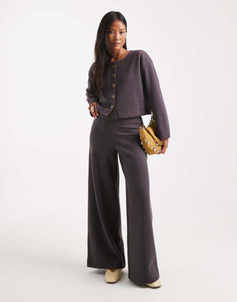 Miss Selfridge - Petite - Superzachte broekset in antracietgrijs - view 1