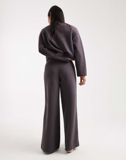 Miss Selfridge - Petite - Superzachte broekset in antracietgrijs, 2 van 5