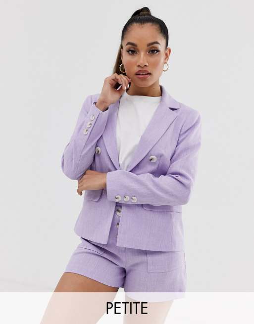 Lilac blazer store and shorts