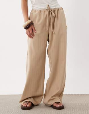 Miss Selfridge Petite Tailored Pull On Pants In Multi