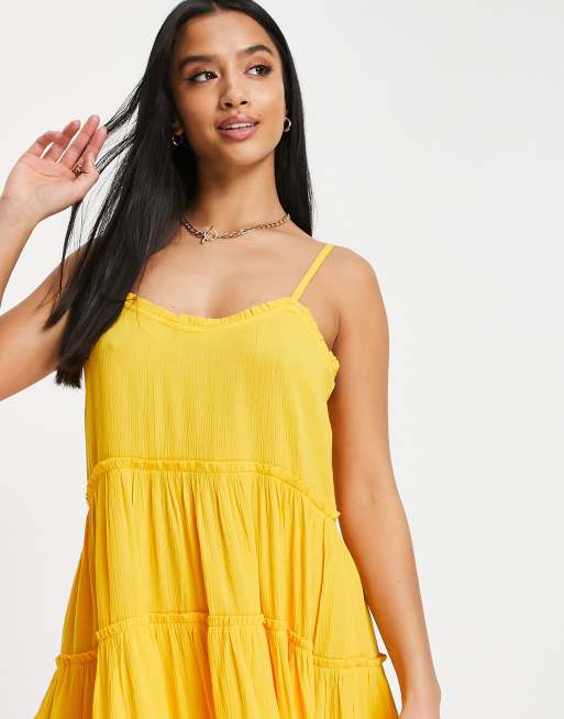 orange mini slip dress Orange Ombre Mini Slip Dress