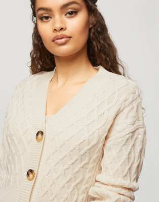 miss selfridge cable cardigan