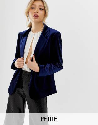 Navy Velvet Blazer – Miss Scarlett Boutique