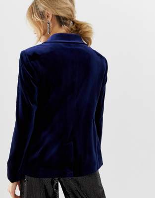 Navy Velvet Blazer – Miss Scarlett Boutique