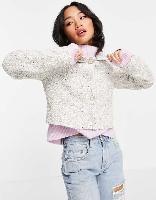 Miss selfridge boucle coat best sale