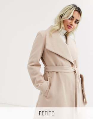 miss selfridge petite wrap coat