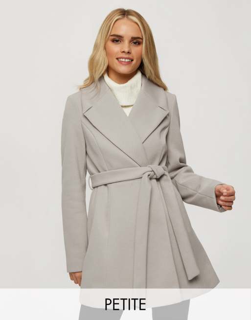 Womens petite hotsell grey coat