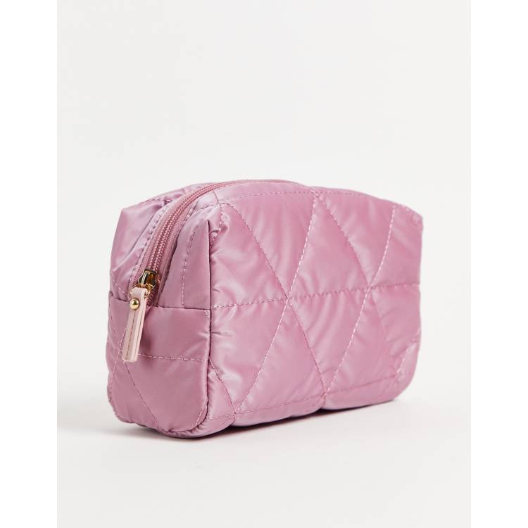 Miss Selfridge pink nylon makeup bag ASOS