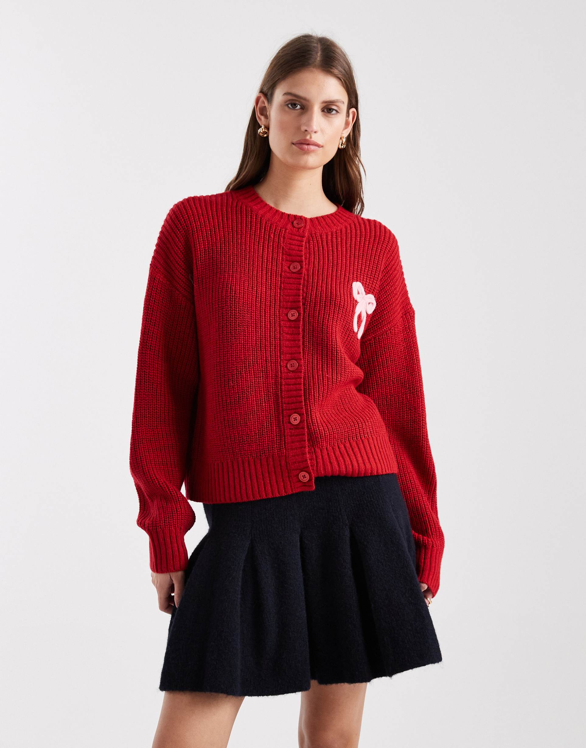 miss selfridge pleated knit mini skirt in navy