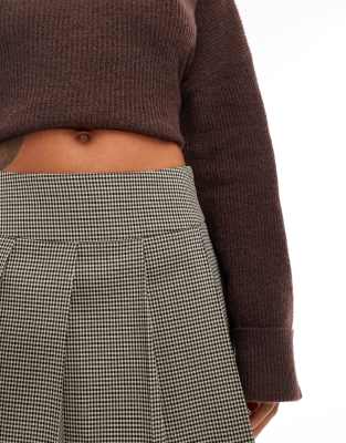 Shop Miss Selfridge Pleated Mini Kilt Skirt In Multi