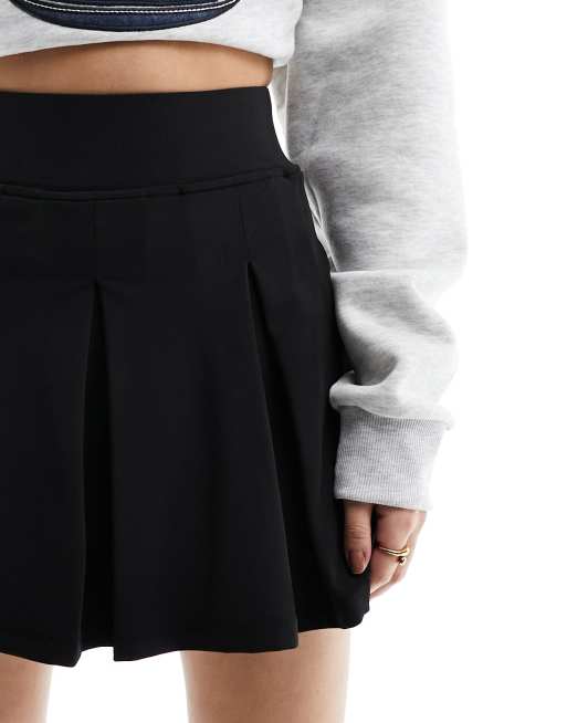 PLEATED SKORT - Black