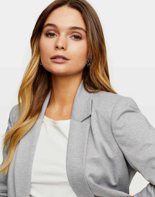 Grey ponte cheap blazer