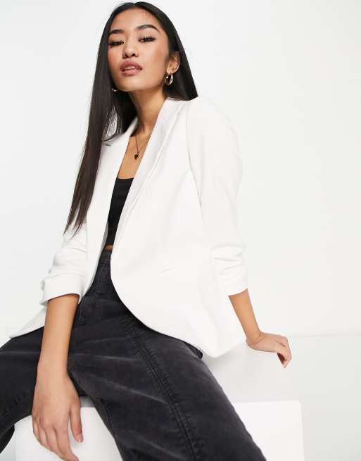 White 2025 ponte blazer