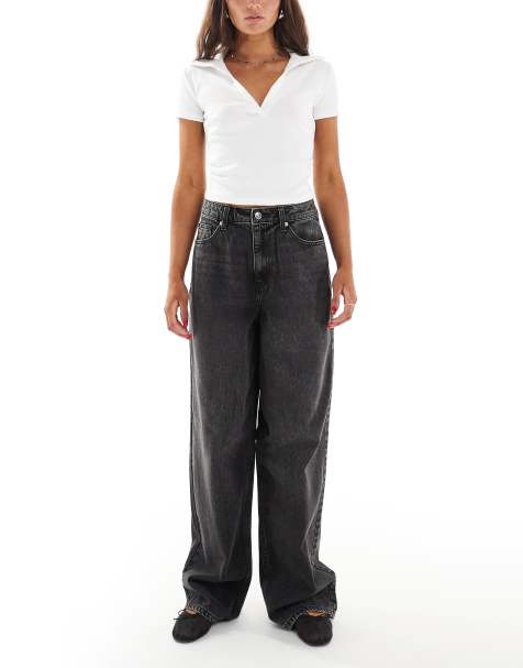 Miss Selfridge - Posede jeans i sort vask - view 1