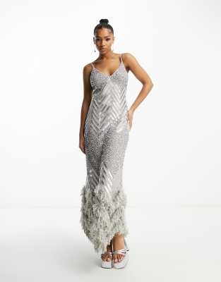 Miss selfridge hotsell feather dress