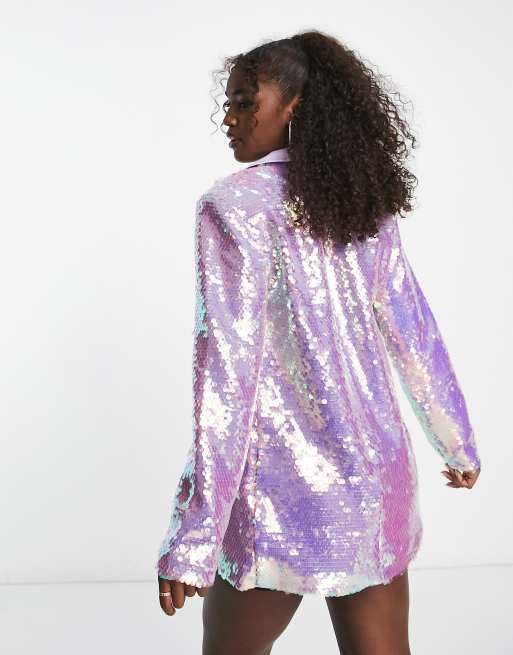 Iridescent 2025 sequin blazer