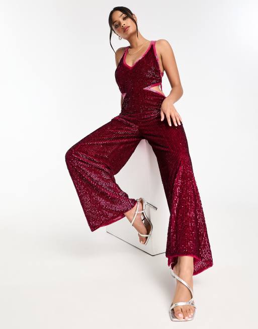 Lulus | Ready for It Red Sleeveless Wide-Leg Jumpsuit | Size X-Large | 100% Polyester