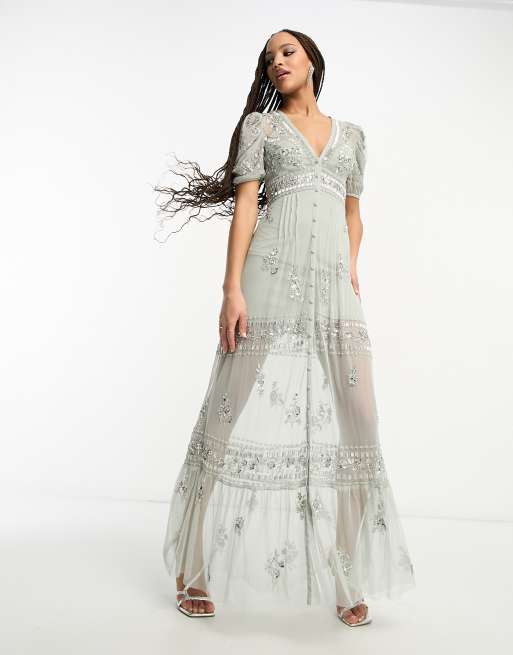 Miss Selfridge Miss Selfrdige Embroidered Maxi Dress, $234, Asos