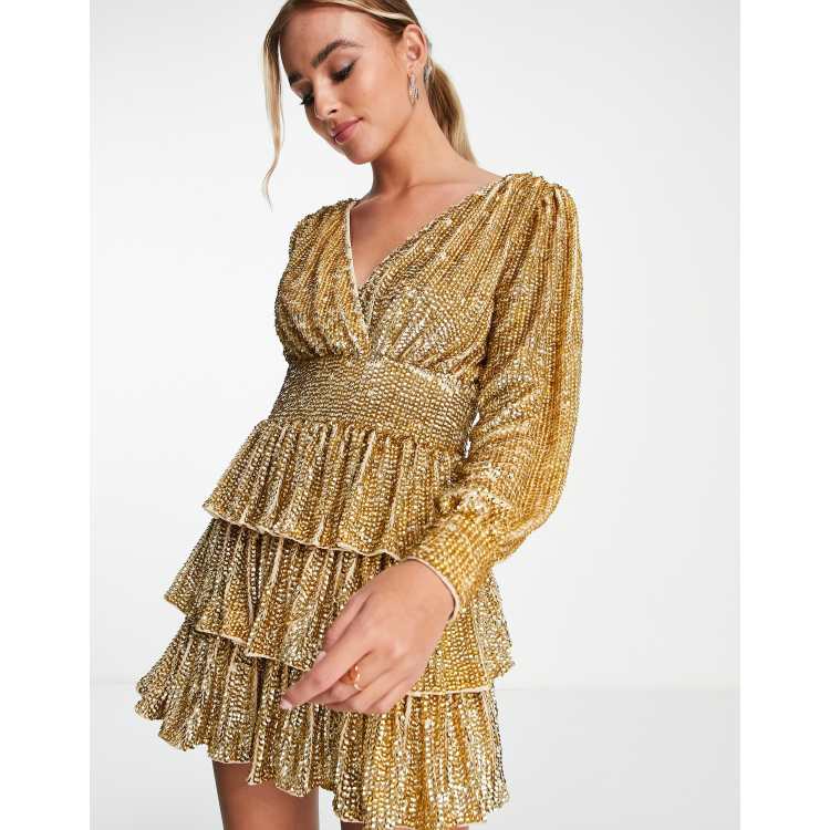 Gold skirt miss on sale selfridge