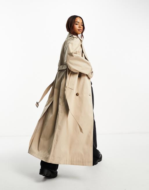 Long beige cheap trench coat womens