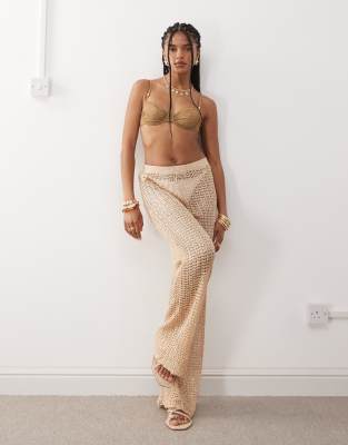 premium sequin beach pants-Neutral
