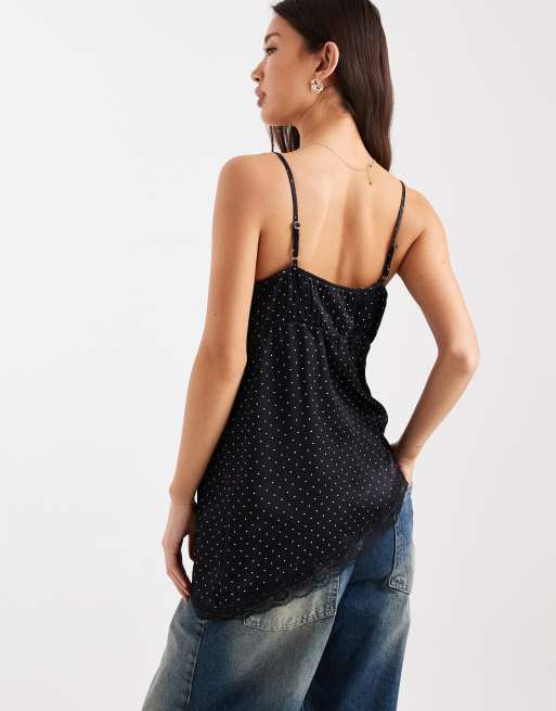 Miss Selfridge – Prickigt, asymmetriskt linne i lång modell, 4 av 4