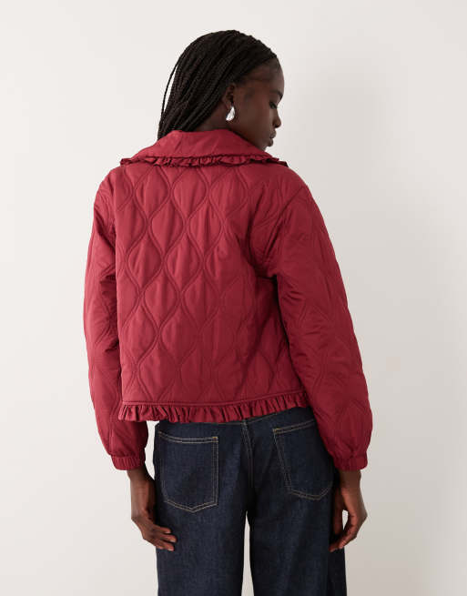 Miss Selfridge quilted bow liner jacket with bows, 4 of 4