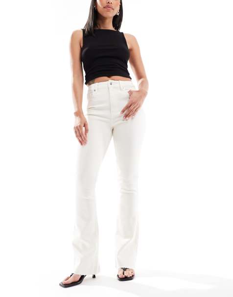 Miss Selfridge - Råhvide jeans med svaj og hjertelommer - view 1