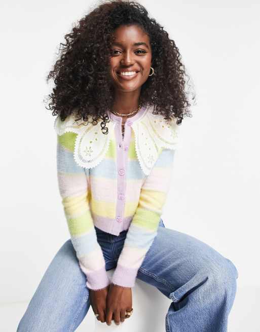 Asos rainbow cardigan sale