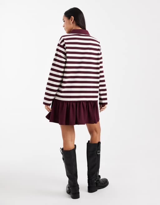 Miss Selfridge – Randig skjortklänning i rugbystil, 3 av 4
