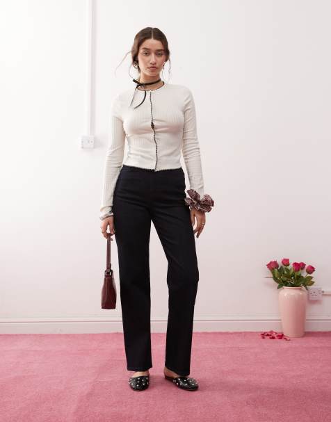 Miss Selfridge - Rechte jeans in indigo wassing - view 1
