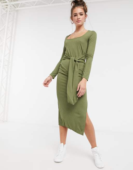 Miss selfridge shop khaki dress