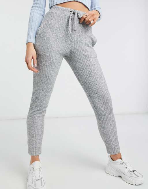 Grey 2024 ribbed joggers