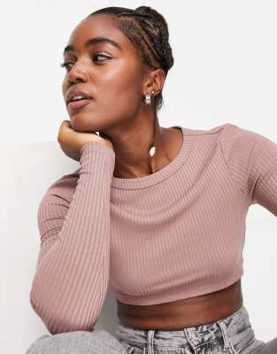 Long sleeve turtle neck ribbed crop top from Premier Glam