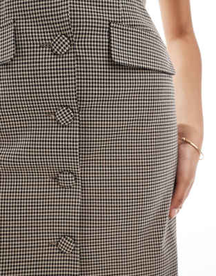 Robe Courte à Carreaux Bleu Et Blanc Miss Selfridge - Taille 12, Sans Manches - Occasion Très Bon état