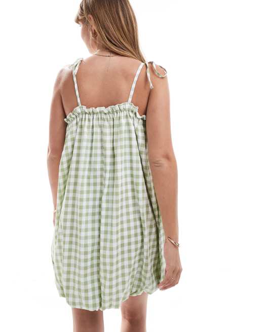 Miss Selfridge - Robe boule courte - Vert sauge, 4 de 4
