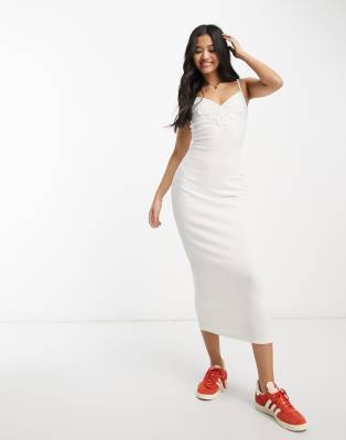 Robe Blanche Miss Selfridge Taille 6 - Détails Perles, Neuve Avec étiquettes