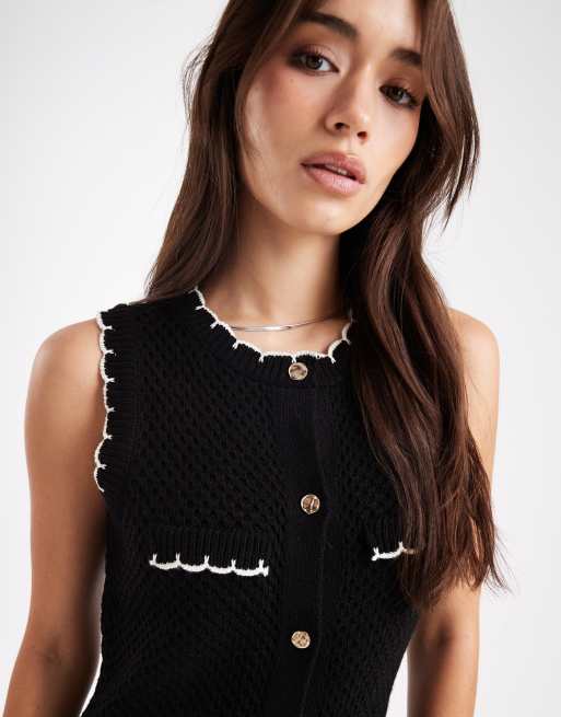 Miss Selfridge - Robe en maille boutonnée, 2 de 4