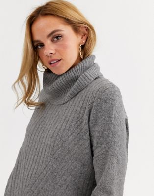 Oversized Roll-Neck Jumper With Silk, Clothing Sale, The White Company
