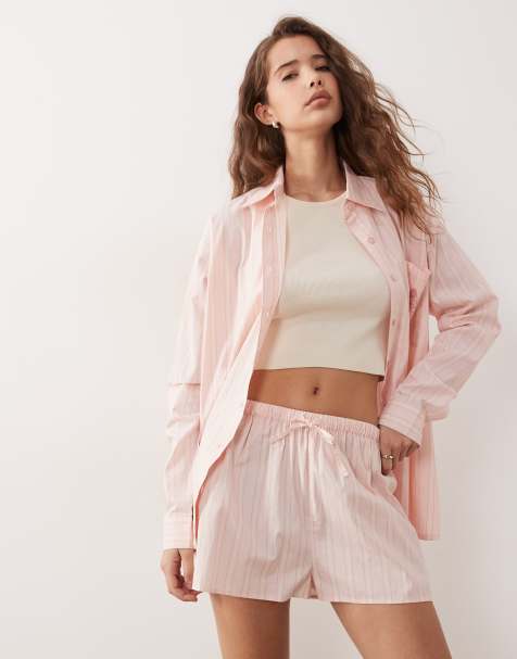 Miss Selfridge – Różowy zestaw w paski - view 1