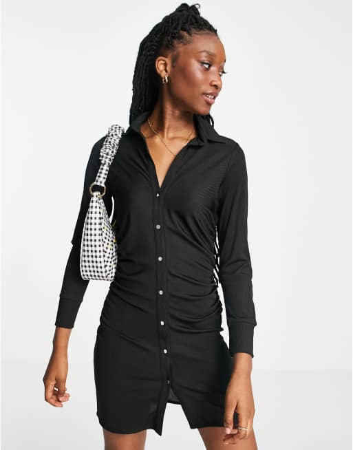 Asos button store down dress