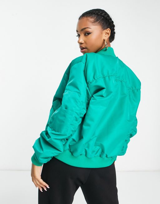 Turquoise bomber hotsell jacket womens