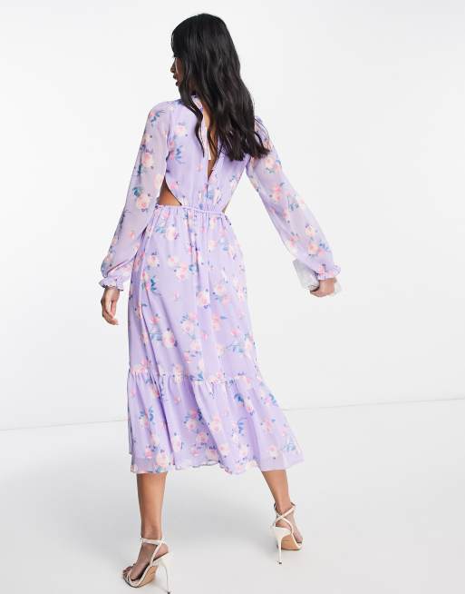 Miss selfridge lilac clearance dress