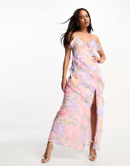 There She Goes Printed Maxi Slip Dress – Tootsies Rockridge