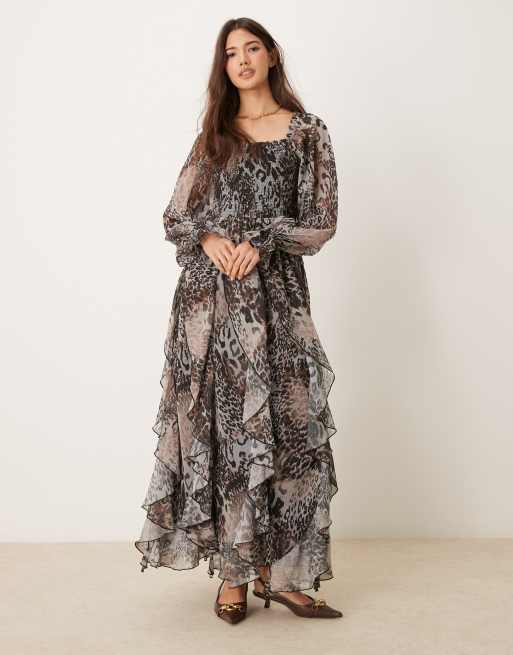 Asos frill hem dress clearance