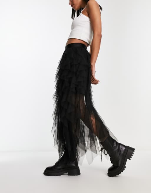 Black store festival skirt