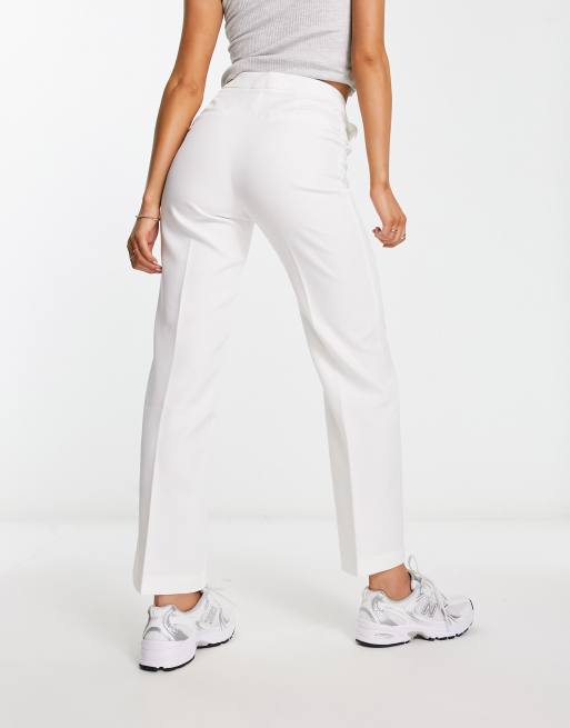 Miss Selfridge - Ruimvallende dad broek in ivoorwit, 2 van 4