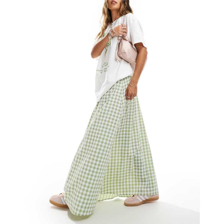 ok.soon】 新品未使用⭐︎gingham check long skirt Buy Gingham